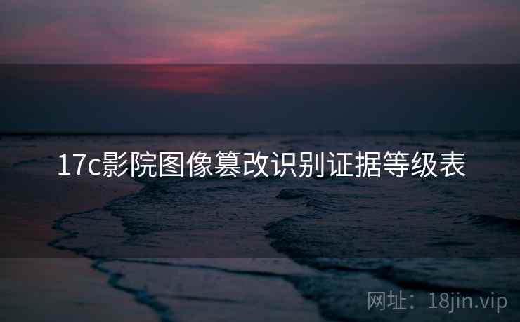 17c影院图像篡改识别证据等级表