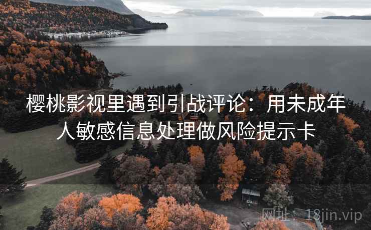 樱桃影视里遇到引战评论：用未成年人敏感信息处理做风险提示卡